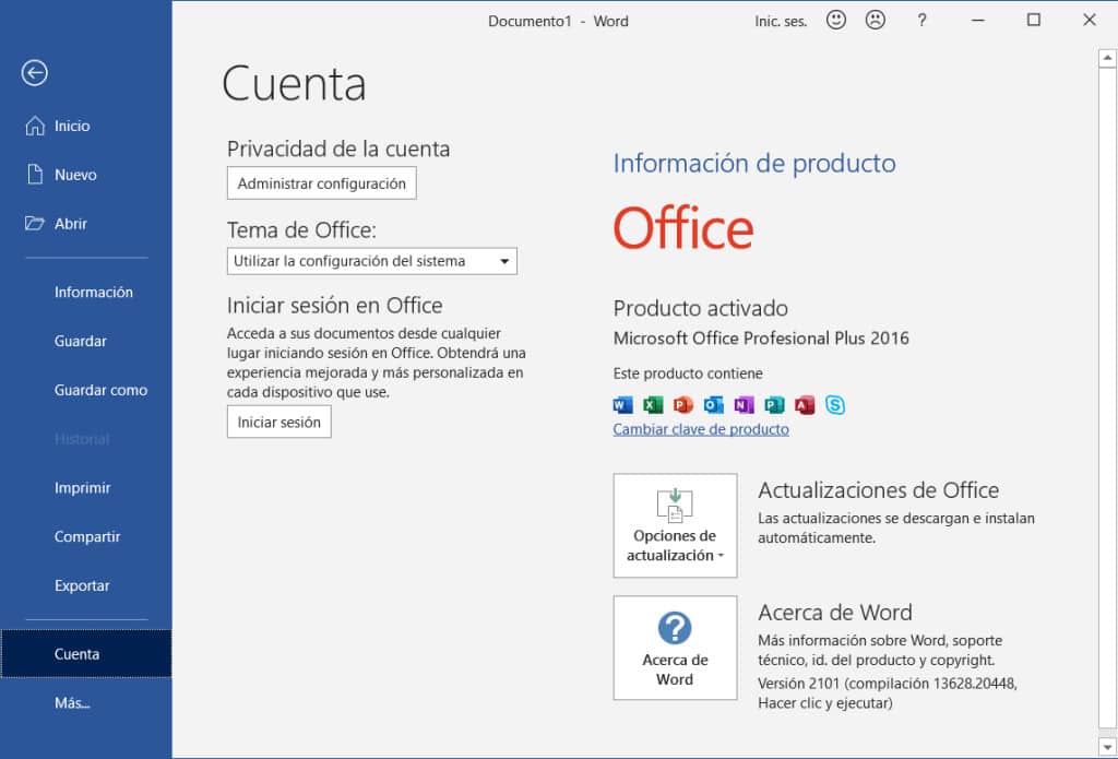 Como activar Office 2016