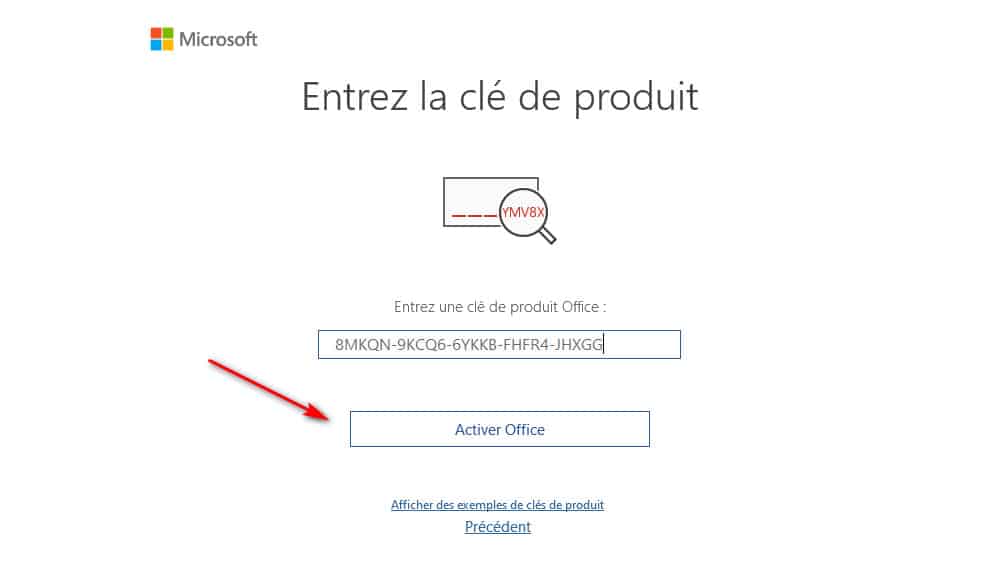 clé de produit activer office 2019